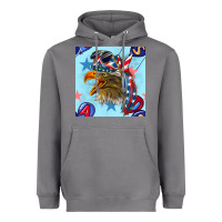 Storm mullet eagle with balloon seamless pattern Heavyweight Hoodie - BundleAndBundleShop