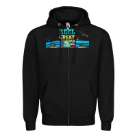 Black reel great dad  libbey glass Zipper Hoodie - HRA Design Shop