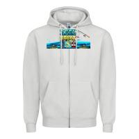 Dove Grey reel great dad  libbey glass Zipper Hoodie - HRA Design Shop