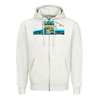 Oatmeal Heather reel great dad  libbey glass Zipper Hoodie - HRA Design Shop