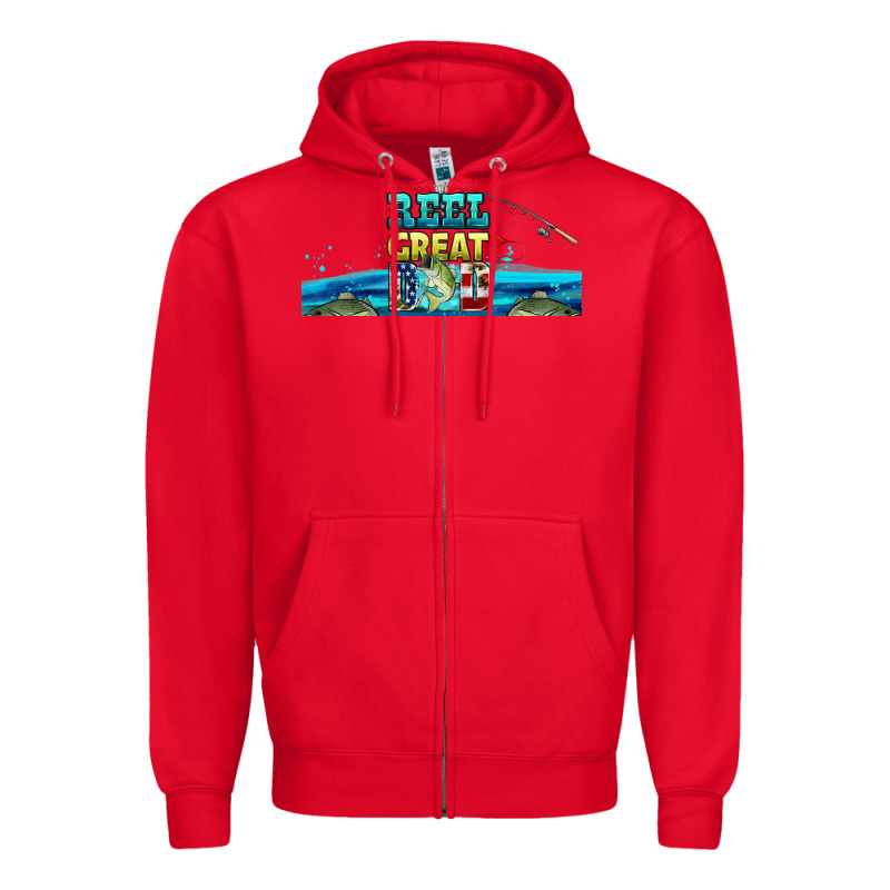Reel Great Dad  Libbey Glass Zipper Hoodie by HRA Design Shop | Teevron