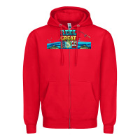 Red reel great dad  libbey glass Zipper Hoodie - HRA Design Shop