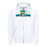 White reel great dad  libbey glass Zipper Hoodie - HRA Design Shop