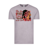Vintage Zinc She has fire in her soul afro woman Vintage Tee - RanaPortraitStore