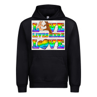 Black Western LGBTQ+ Love Lives Here Tumbler Urban Hoodie - BundleAndBundleShop