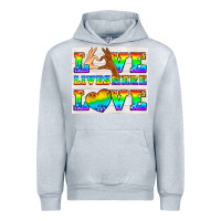 Heather Grey Western LGBTQ+ Love Lives Here Tumbler Urban Hoodie - BundleAndBundleShop