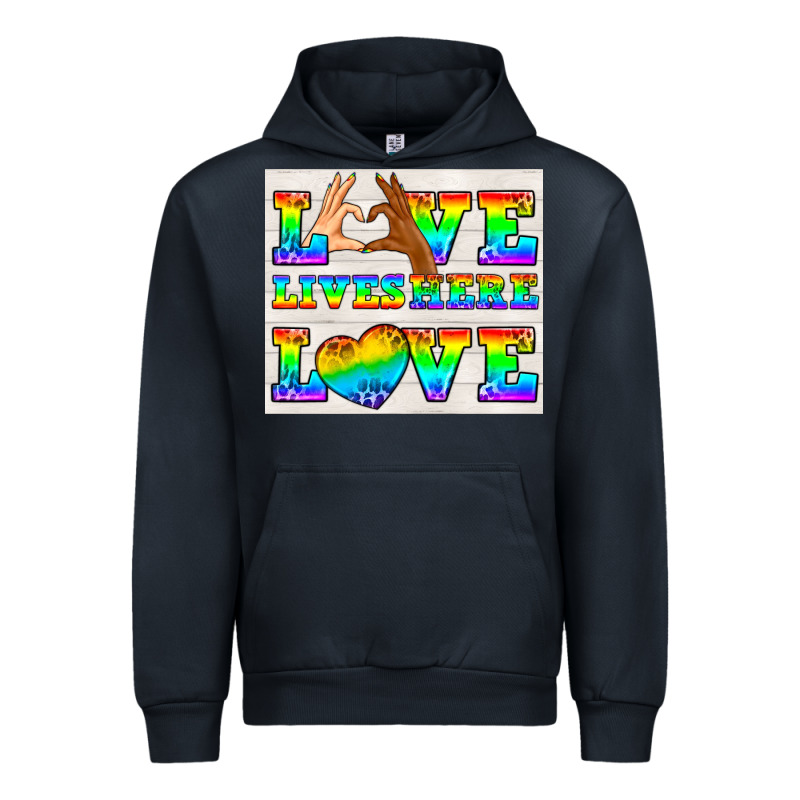 Western Lgbtq+ Love Lives Here Tumbler Urban Hoodie by BundleAndBundleShop | Teevron