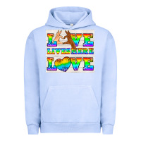 Pigment Grape Ice Western LGBTQ+ Love Lives Here Tumbler Urban Hoodie - BundleAndBundleShop