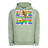 Pigment Oil Green Western LGBTQ+ Love Lives Here Tumbler Urban Hoodie - BundleAndBundleShop
