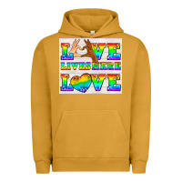 Pigment Peanut Butter Western LGBTQ+ Love Lives Here Tumbler Urban Hoodie - BundleAndBundleShop