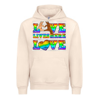 Sandshell Western LGBTQ+ Love Lives Here Tumbler Urban Hoodie - BundleAndBundleShop