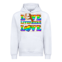 White Western LGBTQ+ Love Lives Here Tumbler Urban Hoodie - BundleAndBundleShop