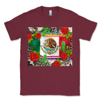 Burgundy mexican flag Classic Tee - CTS Tumbler Store