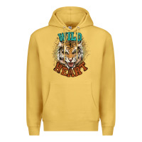 Antique Gold wild heart tiger college western Premium Hoodie - NancyCooperArtShop