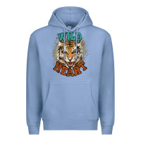 Colony Blue wild heart tiger college western Premium Hoodie - NancyCooperArtShop