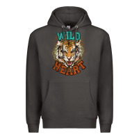 Smoke wild heart tiger college western Premium Hoodie - NancyCooperArtShop