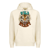 Tofu wild heart tiger college western Premium Hoodie - NancyCooperArtShop