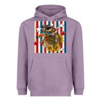 Lavender mullet eagle seamless pattern Heavyweight Hoodie - BundleAndBundleShop