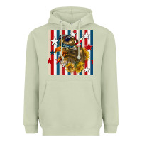 Matcha mullet eagle seamless pattern Heavyweight Hoodie - BundleAndBundleShop