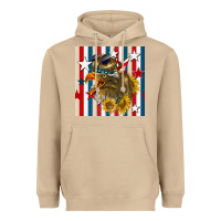 Mushroom mullet eagle seamless pattern Heavyweight Hoodie - BundleAndBundleShop