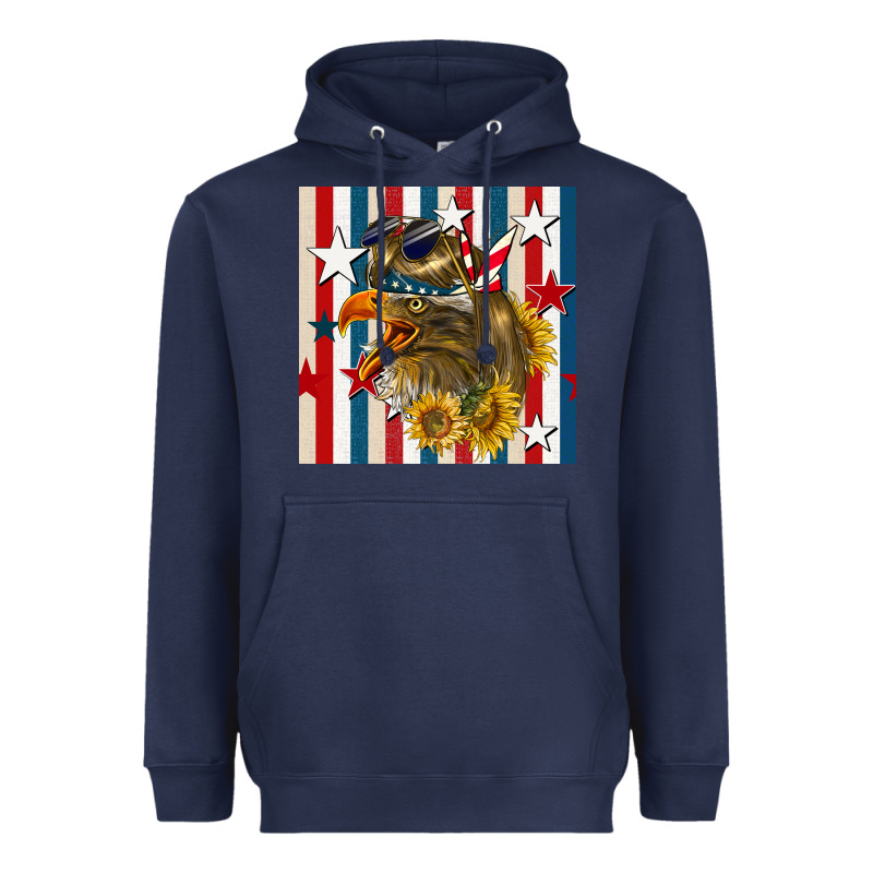 Mullet Eagle Seamless Pattern Heavyweight Hoodie by BundleAndBundleShop | Teevron