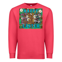 Cardinal easter happy easter western bunnies daisies Premium Sweatshirt - Artiststas