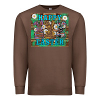 Chestnut easter happy easter western bunnies daisies Premium Sweatshirt - Artiststas
