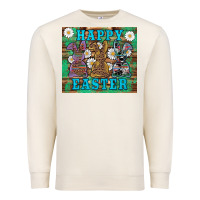 Sandshell easter happy easter western bunnies daisies Premium Sweatshirt - Artiststas