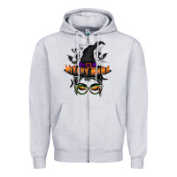 Heather Grey witchy nana Zipper Hoodie - RacoonDesign