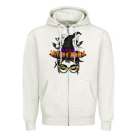 Oatmeal Heather witchy nana Zipper Hoodie - RacoonDesign