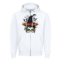 White witchy nana Zipper Hoodie - RacoonDesign