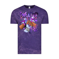 Cloud Purple Purple galaxy sneaker girl Vintage Tee - RanaPortraitStore