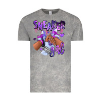 Cloud Rock Purple galaxy sneaker girl Vintage Tee - RanaPortraitStore
