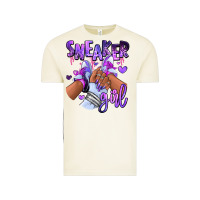 Purple Galaxy Sneaker Girl Vintage Tee | Teevron