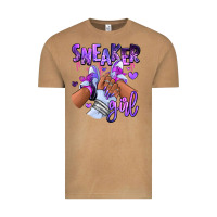 Vintage Camel Purple galaxy sneaker girl Vintage Tee - RanaPortraitStore