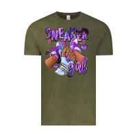 Vintage Olive Purple galaxy sneaker girl Vintage Tee - RanaPortraitStore