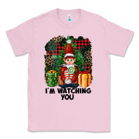 Bubblegum Pink I'm Watching You Elf Classic Tee - FaDigitalArtStudio