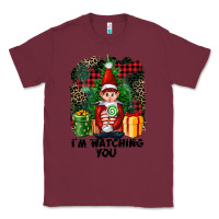 Burgundy I'm Watching You Elf Classic Tee - FaDigitalArtStudio