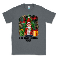 Charcoal Heather I'm Watching You Elf Classic Tee - FaDigitalArtStudio