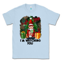 Dusty Blue I'm Watching You Elf Classic Tee - FaDigitalArtStudio