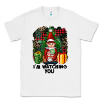 White I'm Watching You Elf Classic Tee - FaDigitalArtStudio