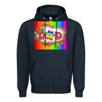 Navy lgbtq dad and paw Zipper Hoodie - HRA Design Shop