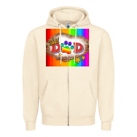 Sandshell lgbtq dad and paw Zipper Hoodie - HRA Design Shop