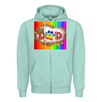 Seafoam lgbtq dad and paw Zipper Hoodie - HRA Design Shop