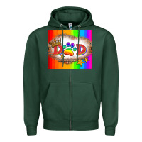 Sports Green lgbtq dad and paw Zipper Hoodie - HRA Design Shop