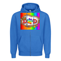 True Royal lgbtq dad and paw Zipper Hoodie - HRA Design Shop