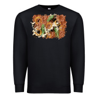 Black horseshoe cowhide cactus background Premium Sweatshirt - AdoDesignShop