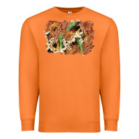 Carrot horseshoe cowhide cactus background Premium Sweatshirt - AdoDesignShop