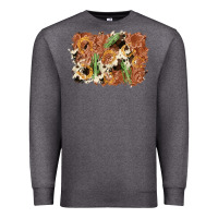 Charcoal Heather horseshoe cowhide cactus background Premium Sweatshirt - AdoDesignShop