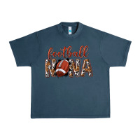 Midnight Navy football nana with leopard Urban Heavy Tee - texasbilliewilder